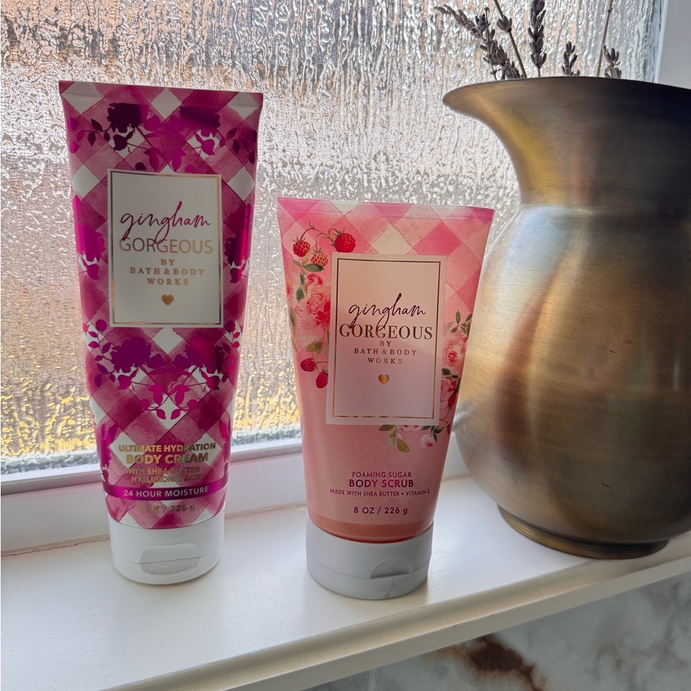 Bath & Body Works Gingham Gorgeous Body Cream & Sugar Scrub